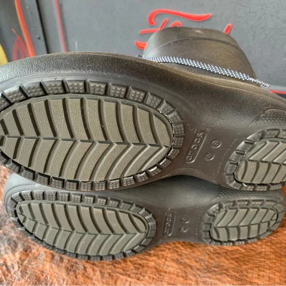 Final markdown Crocs Freesail Boots Black Comfort Waterproof rain short boot - Picture 5 of 6